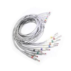 Set 10 cavi dati ECG 2 pin a banana
