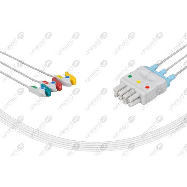 Set ECG 3 derivazioni NKB3-90P-I (varie marche)