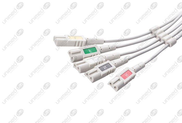 Set ECG 5 derivazioni LL Style, pinzetta LL5-90P-I