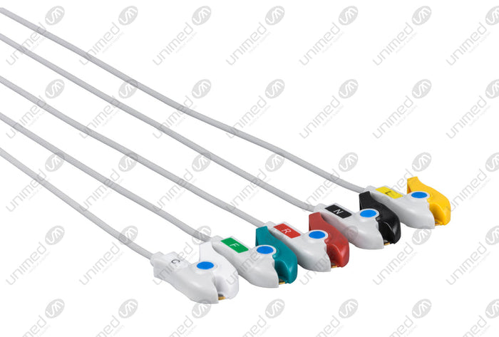 Set ECG 5 derivazioni LL Style, pinzetta LL5-90P-I