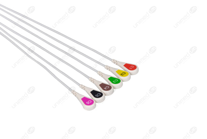 Set ECG 6 derivazioni per Physio-Control bottoncino MDB6-90S-I