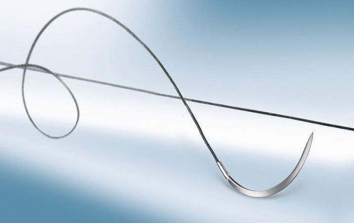 Silkam suture non assorbibili in seta, ago 1/2 22mm, USP 3/0 - filo nero 75cm (conf. 12 pz.)