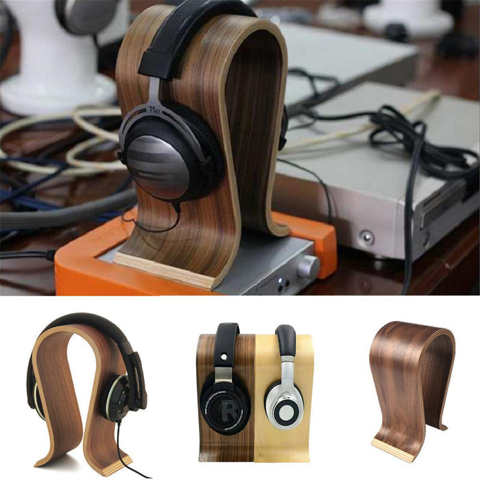 solid wood headphone display stand - image 4