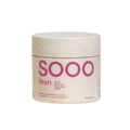 Close-up image of SOOO Lean supplement jar with label visible