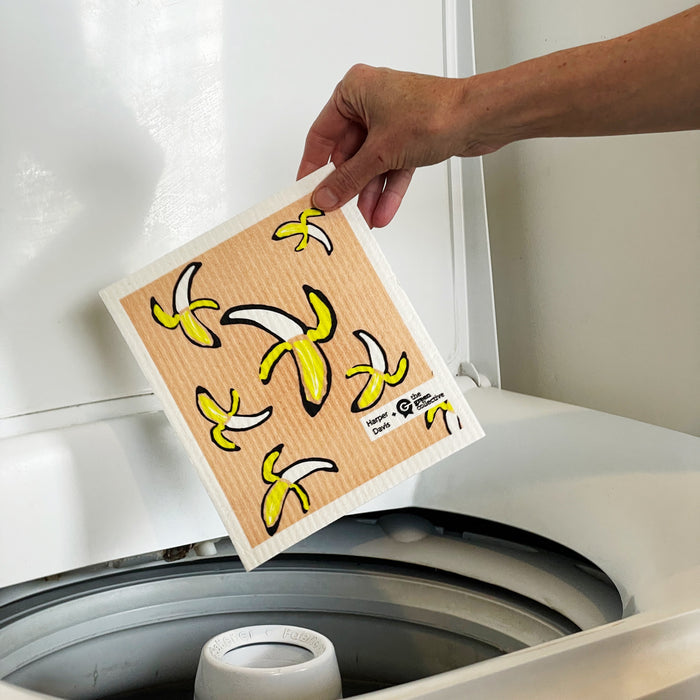 Swedish Dishcloth SPRUCE - Bananas