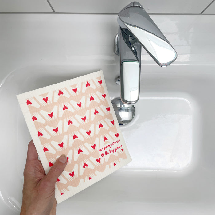 Swedish Dishcloth SPRUCE - Heart Hands
