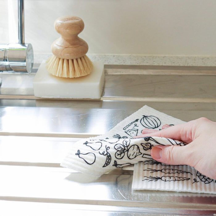Swedish Dishcloth SPRUCE - Produce by Kyla K