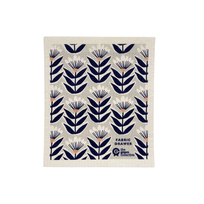 Swedish Dishcloth SPRUCE - Retro Flower