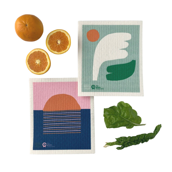 Swedish Dishcloth SPRUCE - Wave Shapes