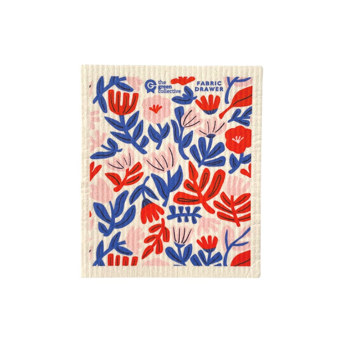 Weaving Flowers SET (Tea towel + Dishcloth)