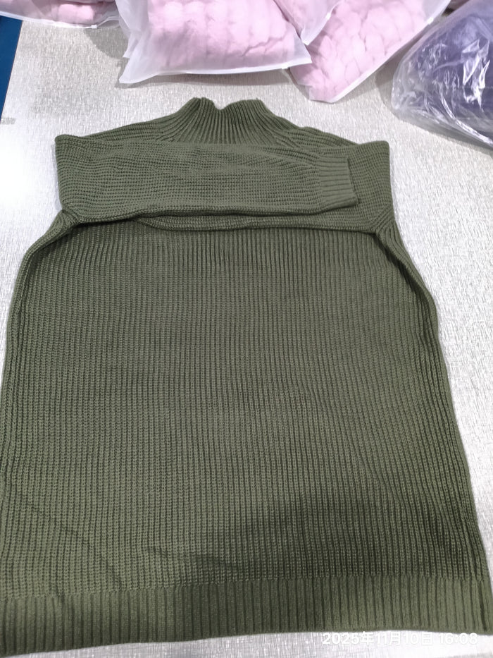 women's cozy turtleneck sweater dress - image 2
