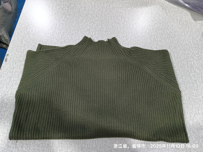 women's cozy turtleneck sweater dress - image 8