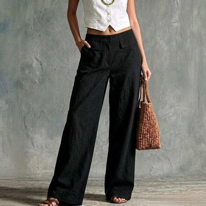 women's high-waist wide-leg casual pants - image 5