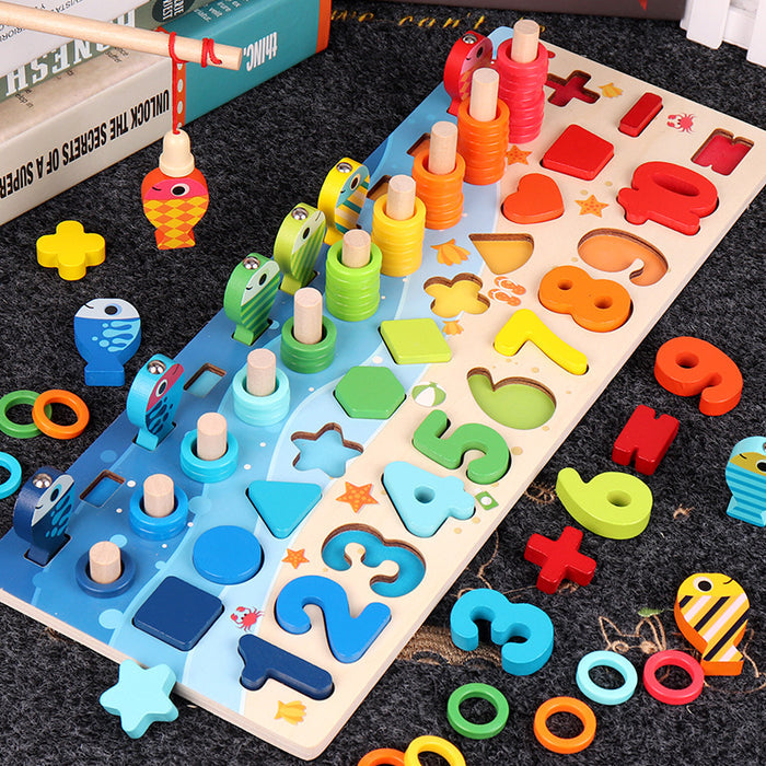 wooden early-learning puzzle board - image 1