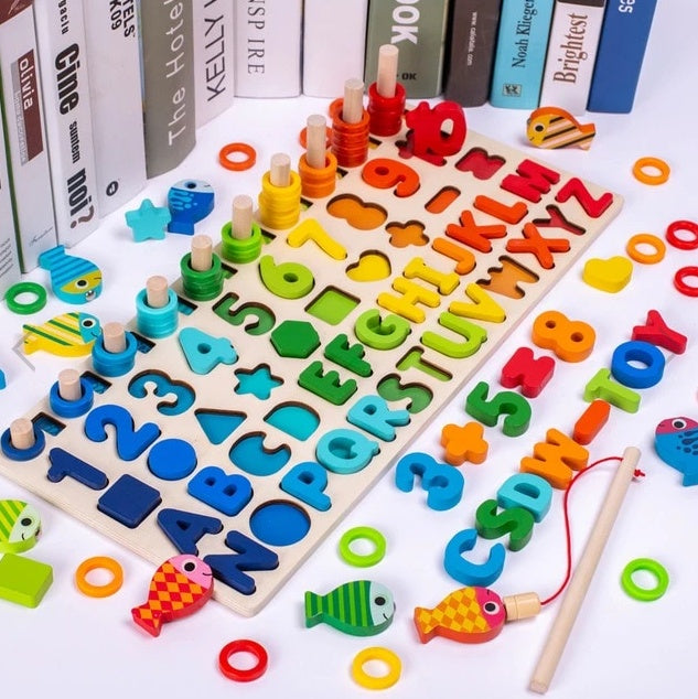 wooden early-learning puzzle board - image 6