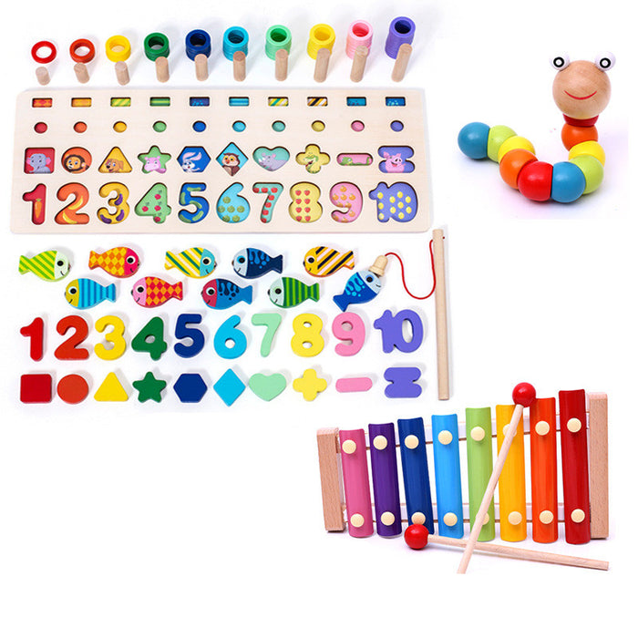 wooden early-learning puzzle board - image 8