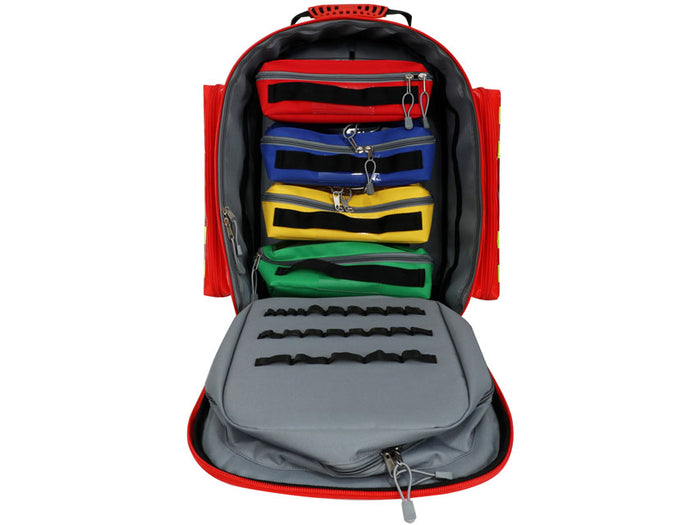 Zaino per emergenza LOGIC 2 PVC con Trolley - Rosso