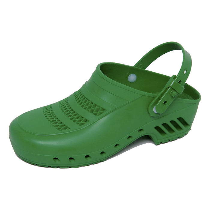 Zoccoli in materiale antistatico - Tomaia con fori - Con cinturino - Verde